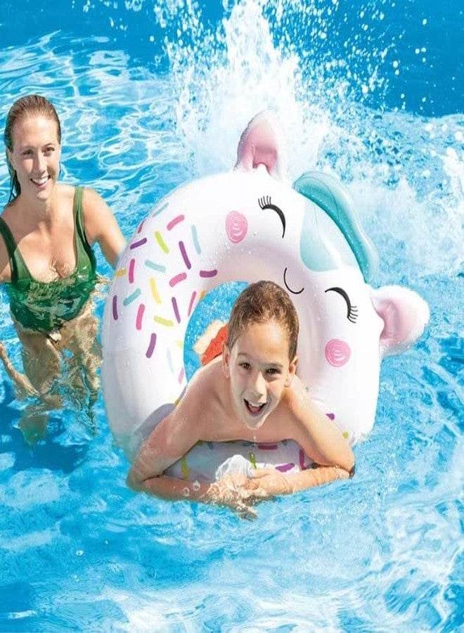 OANGO Inflatable Swimming Ring Fancy Tube Swim Ring 60cm Party Pools Swim Plastic Air Rings for Kids Size - 24''inch - Image 2